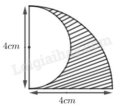 SBT Toán 9 Bài 10: Diện tích hình tròn, hình quạt tròn | Giải SBT Toán lớp 9 (ảnh 5)