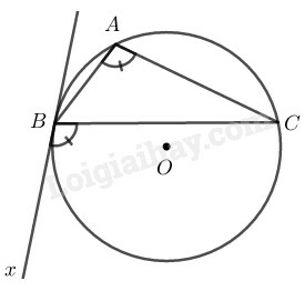 SBT Toán 9 Bài 4: Góc tạo bởi tia tiếp tuyến và dây cung | Giải SBT Toán lớp 9 (ảnh 8)