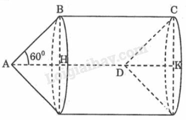 SBT Toán 9 Bài 2: Hình nón. Hình nón cụt. Diện tích xung quanh và thể tích của hình nón, hình nón cụt | Giải SBT Toán lớp 9 (ảnh 7)