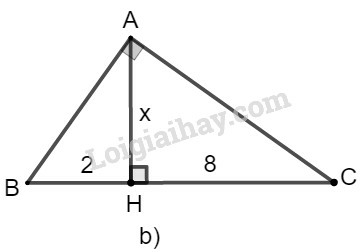 SBT Toán 9 Bài 1: Một số hệ thức về cạnh và đường cao trong tam giác vuông | Giải SBT Toán lớp 9 (ảnh 4)