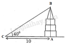 SBT Toán 9 Bài 4: Một số hệ thức về cạnh và góc trong tam giác vuông | Giải SBT Toán lớp 9 (ảnh 7)