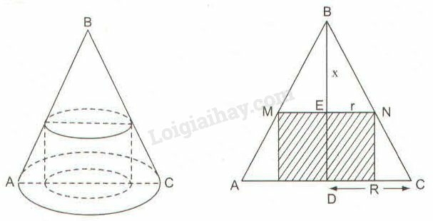 SBT Toán 9 Bài 2: Hình nón. Hình nón cụt. Diện tích xung quanh và thể tích của hình nón, hình nón cụt | Giải SBT Toán lớp 9 (ảnh 9)