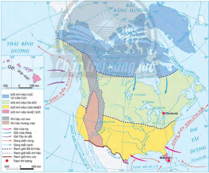Địa Lí 7 Bài 14: Thiên nhiên và dân cư, xã hội Bắc Mỹ | Chân trời sáng tạo (ảnh 2)