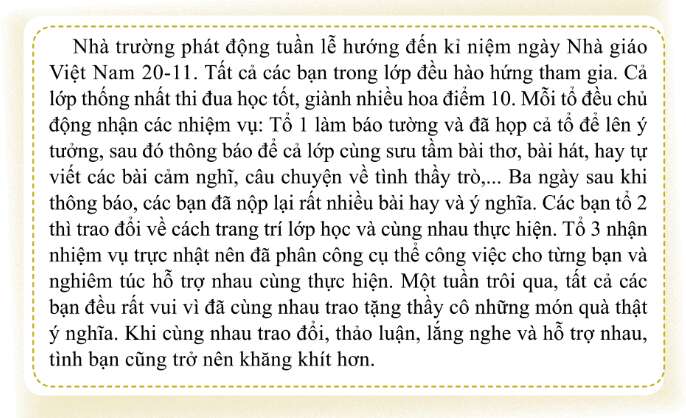 HĐTN lớp 7 Chủ đề 1: Trường học của em | Cánh diều  (ảnh 11)