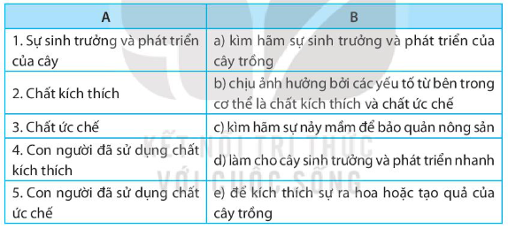 SBT Khoa học tự nhiên 7 Bài 37: Ứng dụng sinh trưởng và phát triển ở sinh vật vào thực tiễn - Kết nối tri thức (ảnh 1)