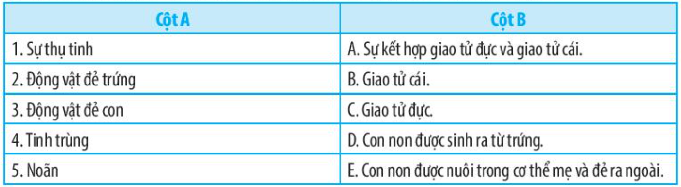 SBT Khoa học tự nhiên 7 Bài 37: Sinh sản ở sinh vật - Chân trời sáng tạo (ảnh 1)