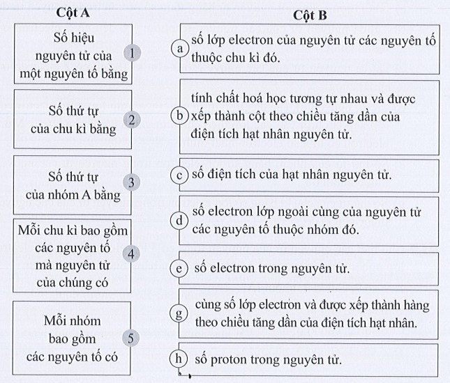 SBT Khoa học tự nhiên 7 Bài 3: Sơ lược về bảng tuần hoàn các nguyên tố hóa học - Cánh diều (ảnh 1)