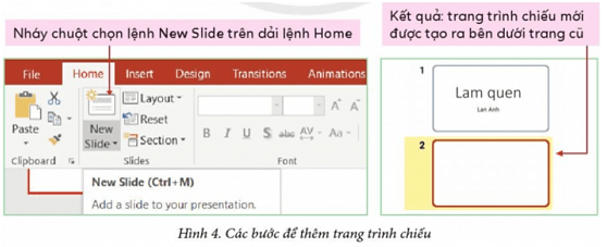 Tin học lớp 3 Bài 1: Em làm quen với phần mềm trình chiếu trang 49, 50, 51 | Cánh diều