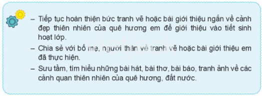 Bài 1: Khám phá cảnh quan thiên nhiên