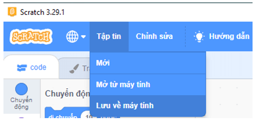 Tin học lớp 4 Chân trời sáng tạo Bài 12: Làm quen với scratch