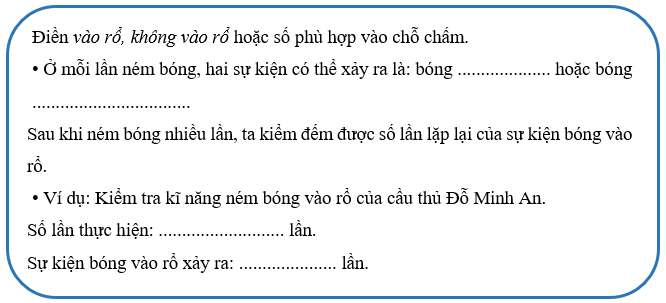 Vở bài tập Toán lớp 4 Chân trời sáng tạo Bài 18: Số lần lặp lại của một sự kiện