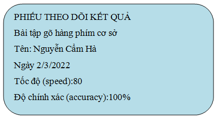 Tin học lớp 3 Bài 2: Em tập gõ hàng phím cơ sở trang 27, 28 | Cánh diều