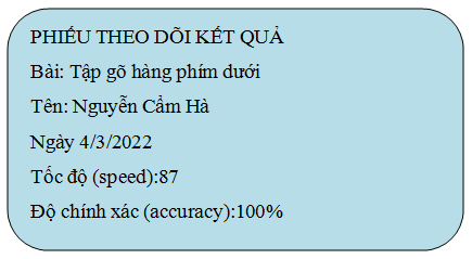 Tin học lớp 3 Bài 3: Em tập hàng phím cơ sở trên và dưới trang 29, 30 | Cánh diều