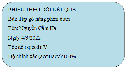 Tin học lớp 3 Bài 3: Em tập hàng phím cơ sở trên và dưới trang 29, 30 | Cánh diều