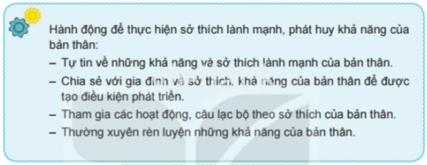 Bài 3: Sở thích và khả năng của em