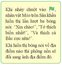 Tin học lớp 4 Cánh diều Bài 3: Tạo chương trình có phông nền thay đổi