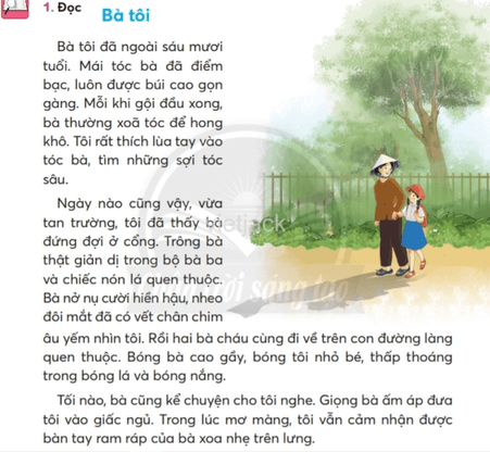 Tiếng Việt lớp 2 Bài 4: Bà tôi trang 69, 70, 71, 72, 73 - Chân trời