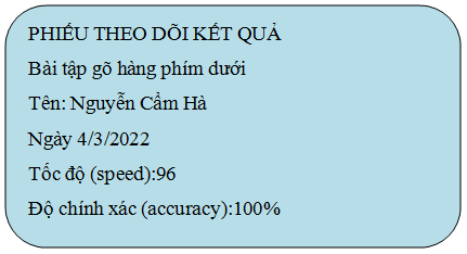 Tin học lớp 3 Bài 4: Cùng thi đua gõ phím trang 31 | Cánh diều