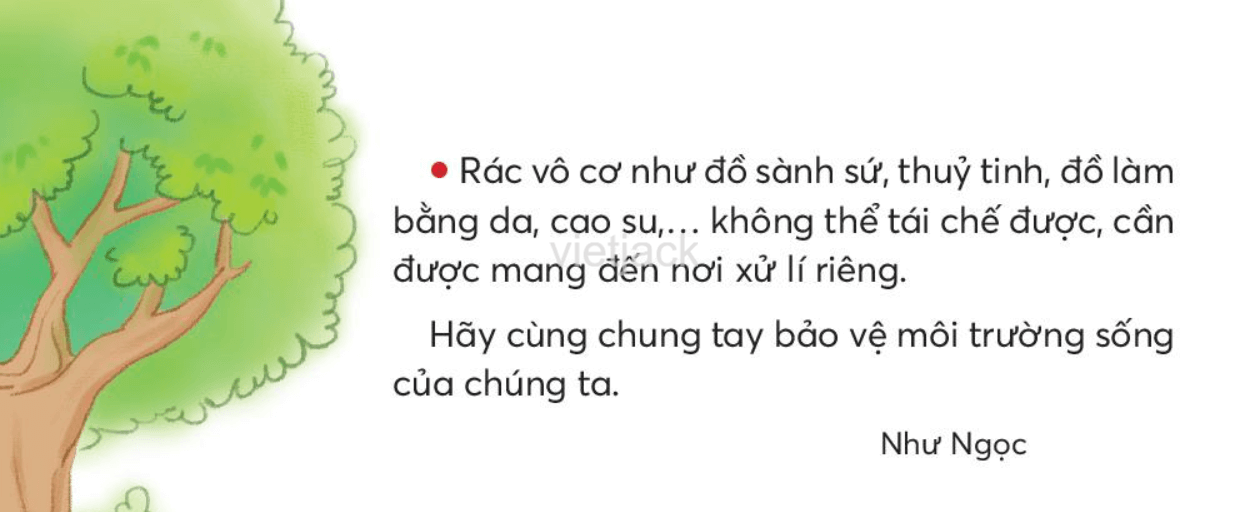 Tiếng Việt lớp 2 Bài 5: Bạn biết phân loại rác không trang 130, 131, 132 - Chân trời