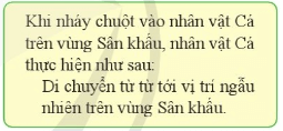 Tin học lớp 4 Cánh diều Bài 5. Tạo chương trình có nhân vật chuyển động