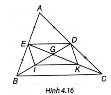 Cho tam giác ABC, các đường trung tuyến BD và CE cắt nhau ở G