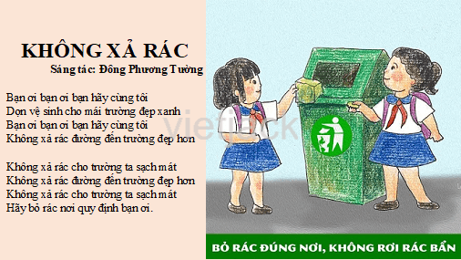 Bài 6: Giữ vệ sinh trường học hay nhất