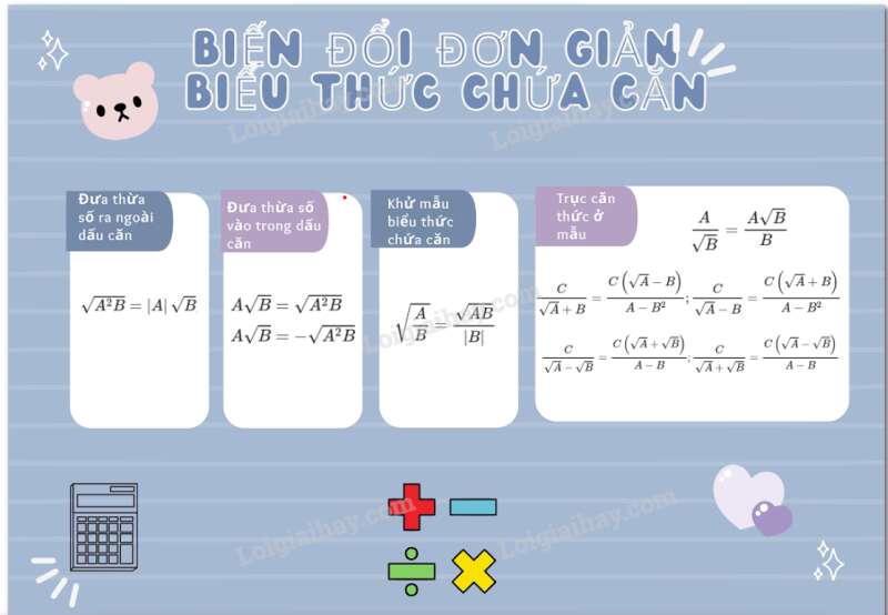 Giải Toán 9 Bài 7: Biến đổi đơn giản biểu thức chứa căn bậc hai (tiếp theo) (ảnh 2)