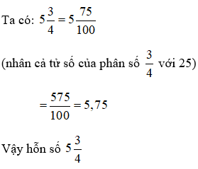 Bài tập Khái niệm số thập phân Toán lớp 5 có lời giải