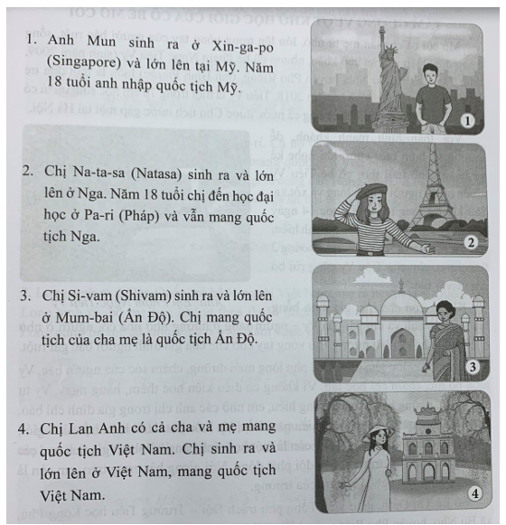 Quan sát hình ảnh, đọc thông tin và trả lời câu hỏi (ảnh 1)