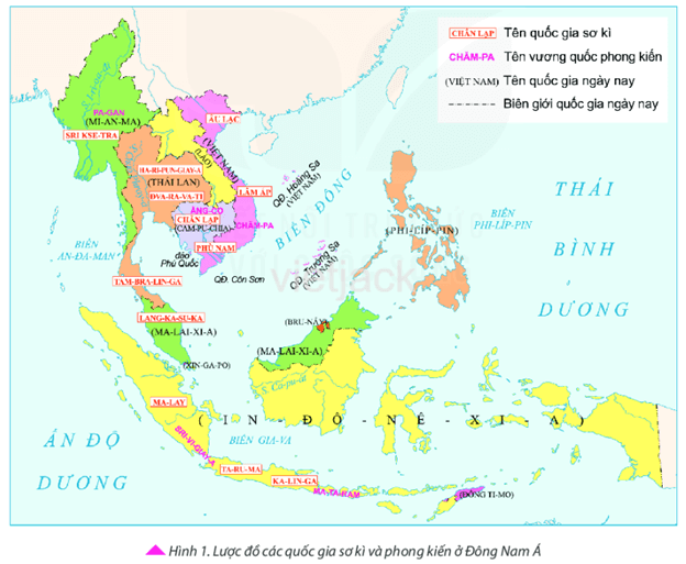 Dựa vào thông tin ở trên, kết hợp khai thác lược đồ hình 1 (tr52), hãy mô tả 