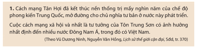 Khai thác tư liệu 1 và thông tin trong mục, em hãy cho biết ý nghĩa lịch sử 