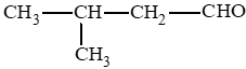 Viết công thức cấu tạo của các hợp chất có tên gọi dưới đây.  3-methylbutanal pentan-2-one