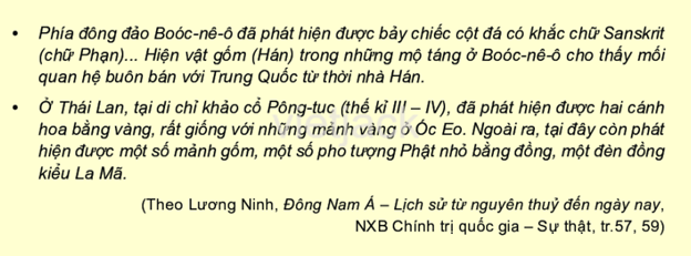 Các tư liệu (tr. 52) và hình 2, 3 chứng tỏ điều gì về giao lưu thương mại của các quốc gia