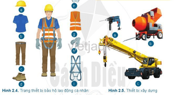 Hãy nêu tên các trang thiết bị bảo hộ lao động cá nhân và các thiết bị