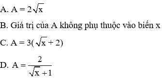 Bài tập trắc nghiệm Chương 1 Đại Số 9 có đáp án