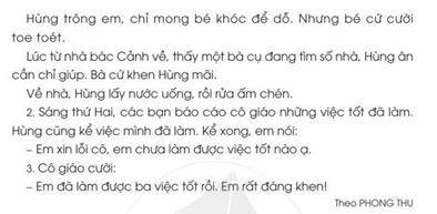 Đánh giá luyện tập và tổng hợp trang 72 - 73 - 74 - 75 - 76 Tiếng Việt lớp 2 Tập 1 | Cánh diều