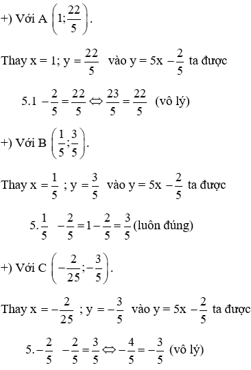 Trắc nghiệm Đồ thị của hàm số y = ax + b có đáp án