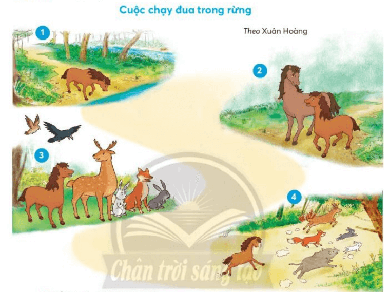 Đọc - kể Cuộc chạy đua trong rừng trang 53 Tiếng Việt lớp 3 Tập 2 | Chân trời sáng tạo