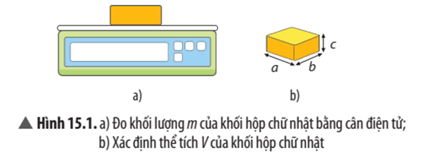 Thí nghiệm xác định khối lượng riêng của khối hộp chữ nhật