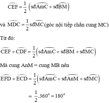 Trắc nghiệm Góc có đỉnh ở bên trong đường tròn. Góc có ngoài ở bên trong đường tròn có đáp án