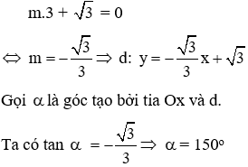 Trắc nghiệm Hệ số góc của đường thẳng y = ax + b có đáp án (phần 2)