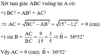 Trắc nghiệm Một số hệ thức về cạnh và góc trong tam giác vuông có đáp án