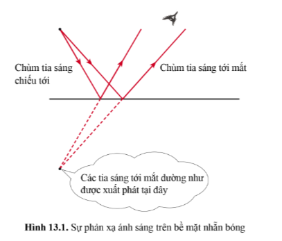 Lý thuyết KHTN 7 Bài 13 (Cánh diều 2022): Sự phản xạ ánh sáng (ảnh 1)