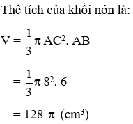 Trắc nghiệm Hình nón - Hình nón cụt - Diện tích xung quanh và thể tích của hình nón, hình nón cụt có đáp án