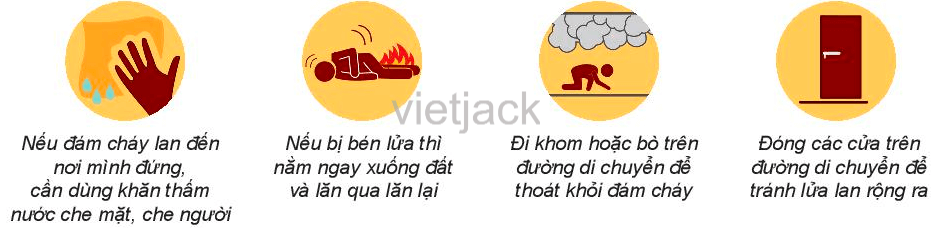 Nếu là Hoa trong trường hợp trên, em sẽ lựa chọn cách nào dưới đây để thoát khỏi nguy hiểm