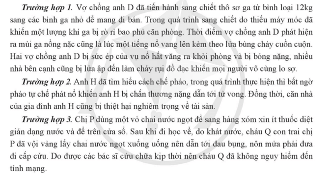 Em hãy nêu hậu quả của các vụ tai nạn trong những trường hợp trên