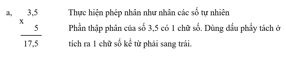 Các phép toán với số thập phân lớp 5 và cách giải (ảnh 1)