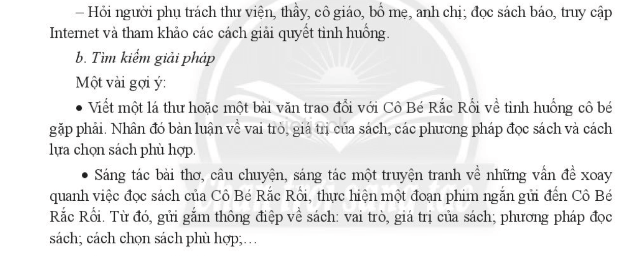 Làm thế nào để giúp Cô Bé Rắc Rối lựa chọn sách