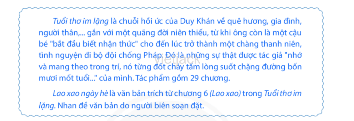 Lao xao ngày hè