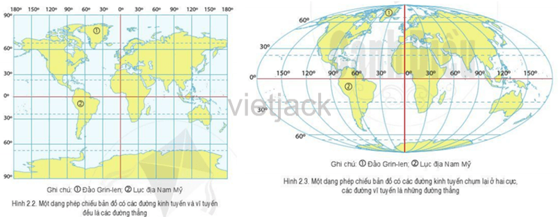 Quan sát hình 2.2 và hình 2.3, hãy cho biết hình nào có độ chính xác